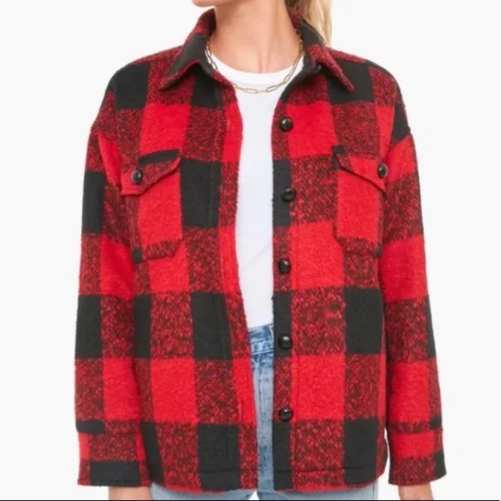 Buffalo Check Austen Shirt Jacket Pomander Place